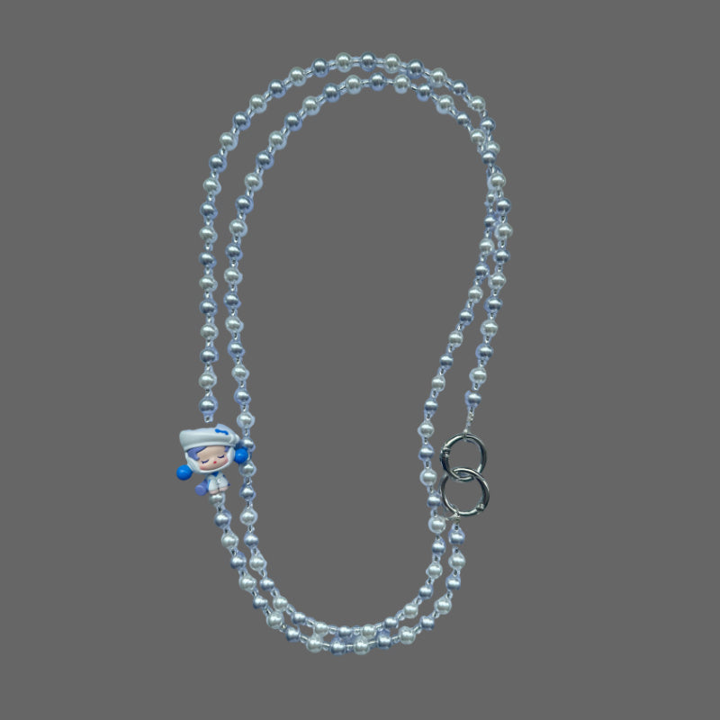 Swarovski Pearl Pop Bean Phone Charm