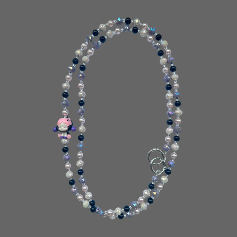 Swarovski Pearl Pop Bean Phone Charm