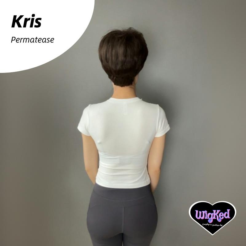【Kris】Short Brunette Pixie Cut Synthetic HairWigs, Layered Pixie Wig with Bangs, for Daily, Party or Cosplay Use, Adjustable&Glueluess, USA Stocked