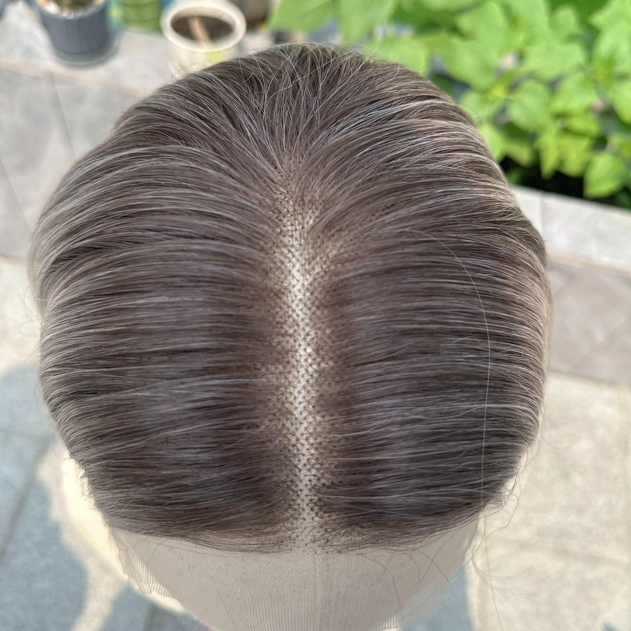 【Gabrielle】30 Inch 13*6 Lace Front Low Density Ash Blonde Straight Lace Front Wig, Low Density, Free Part Pre Plucked 13*6 HD Transparent Lace Frontal Handmade Swiss Lace Synthetic Fiber Wig, With Dark Roots, Adjustable&Glueluess, USA Stocked