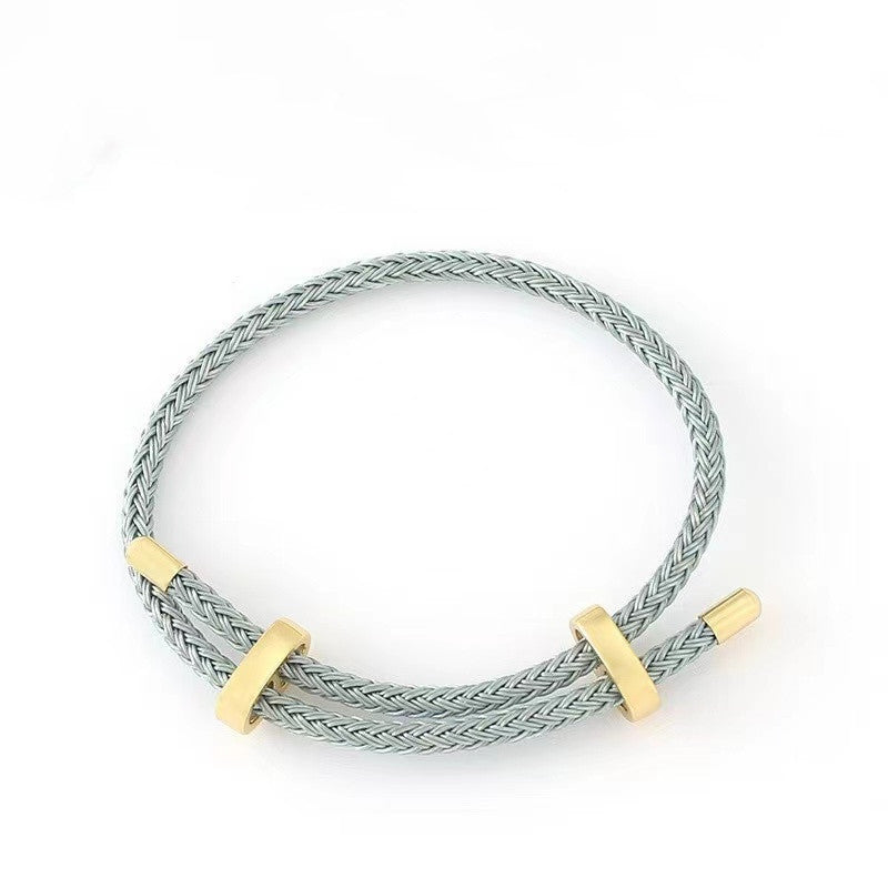 【E803】Steel DIY Wire Bracelet Rope  - Wholesale DIY