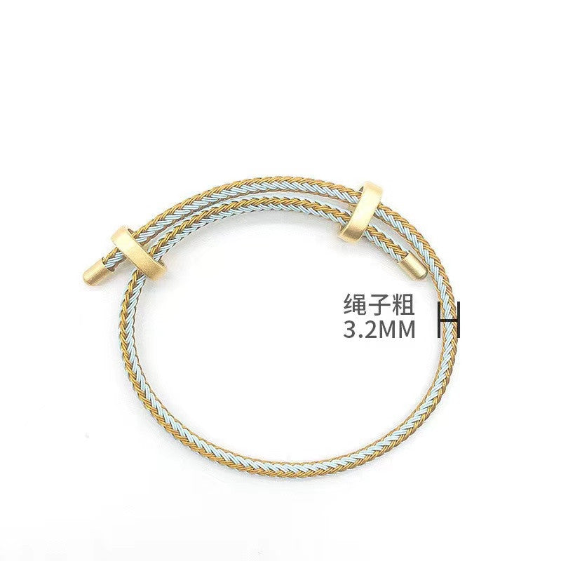 【E803】Steel DIY Wire Bracelet Rope  - Wholesale DIY