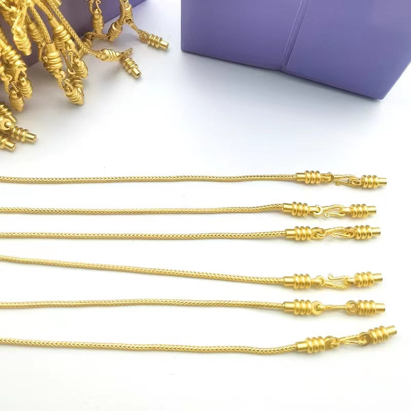 【E802】 Gold metal bracelet soft rope - Wholesale DIY