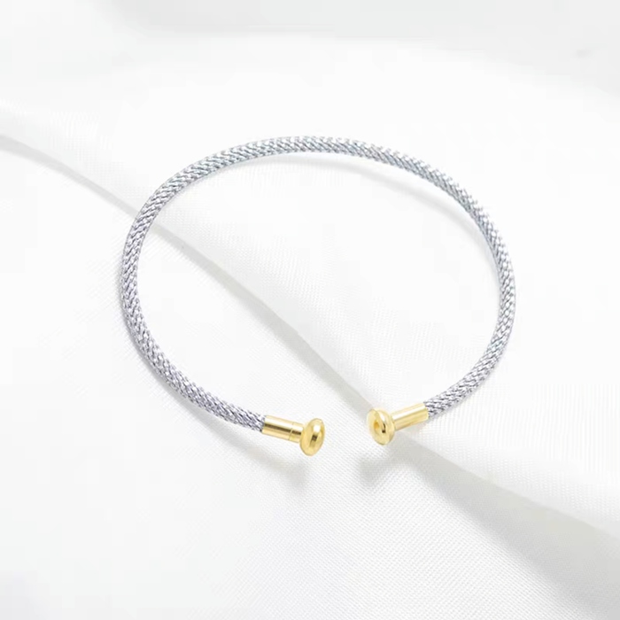 【F1005】Opening adjustable DIY wire bracelet  - ACCESSORIES DIY