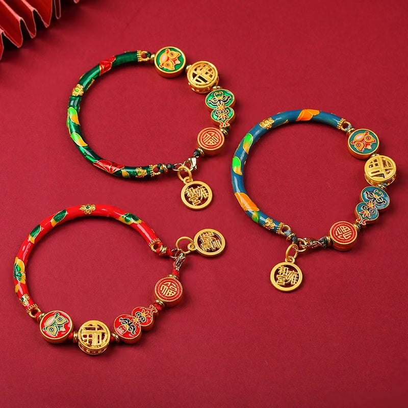 【B0112】Enamel drip oil strings Bracelet