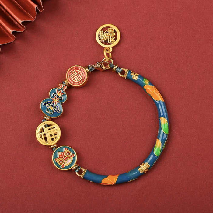 【B0112】Enamel drip oil strings Bracelet