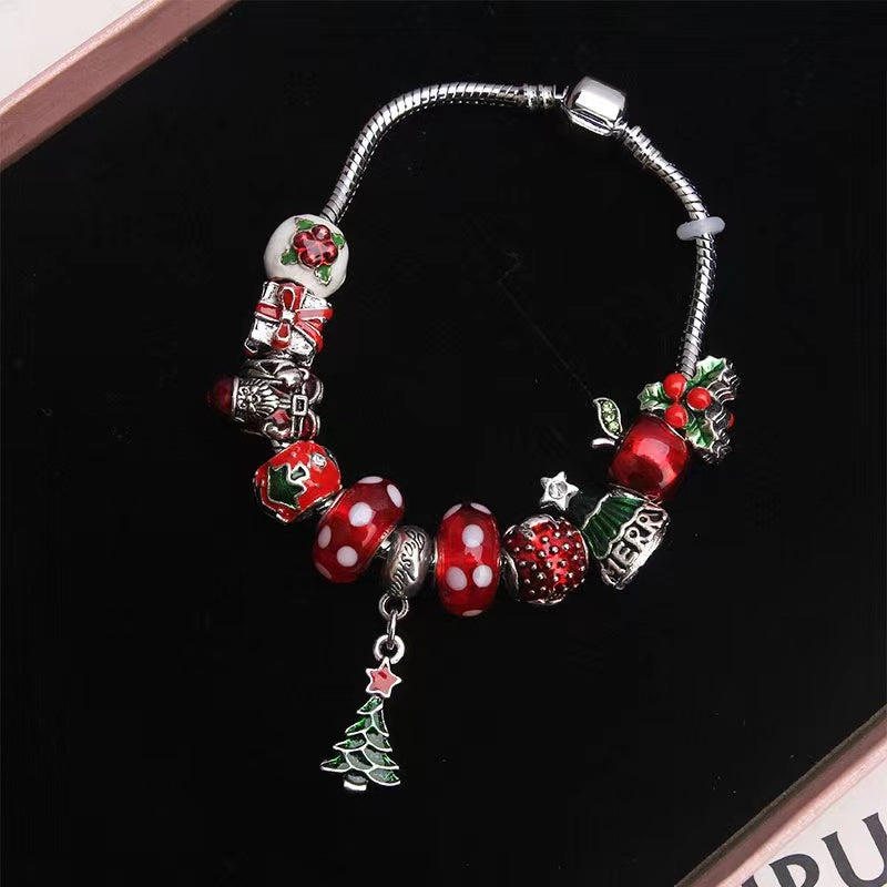 【B0107】DIY beads fashion Christmas bracelet
