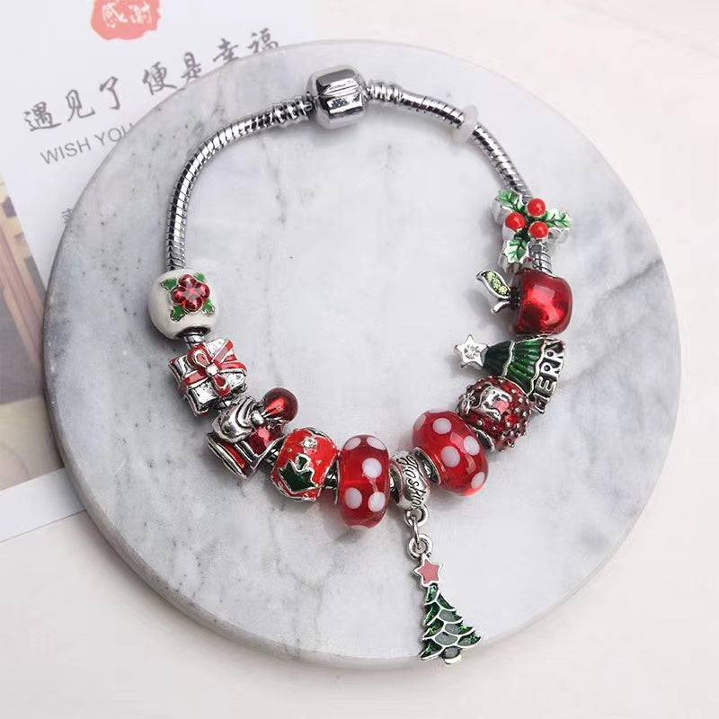 【B0107】DIY beads fashion Christmas bracelet