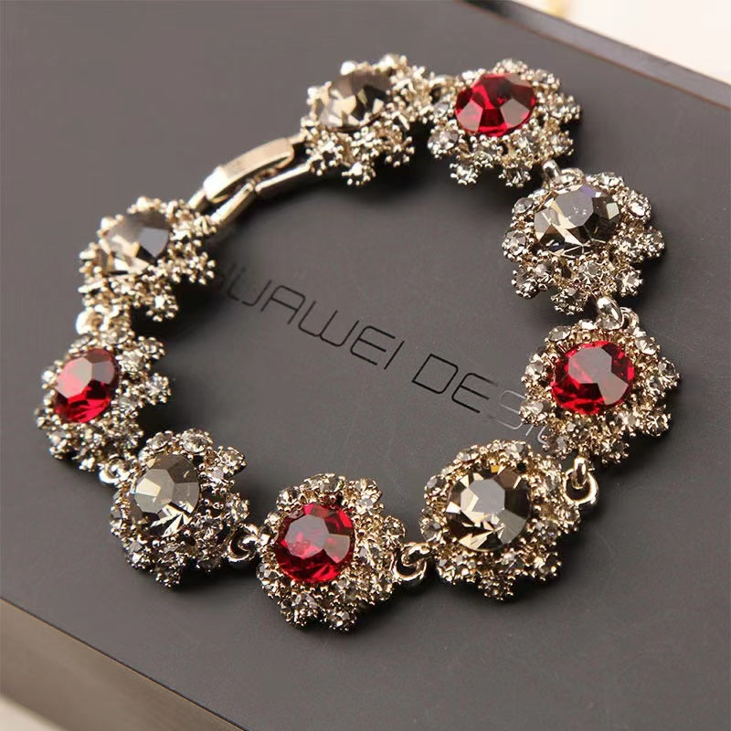 【B0103】Super flash rhinestone atmospheric bracelets