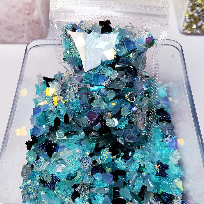 【A029】Mystery Blue - Mixed DIY Nail