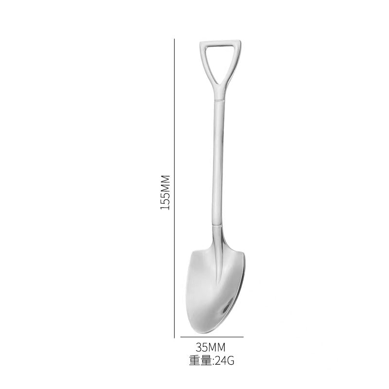 【A037】304 stainless steel long handle shovel