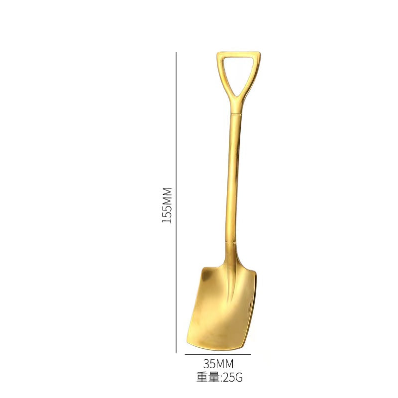 【A037】304 stainless steel long handle shovel