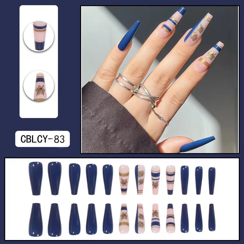 【B101】 DIY Nail Wearing nail art pieces finished
