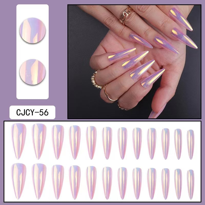 【B101】 DIY Nail Wearing nail art pieces finished