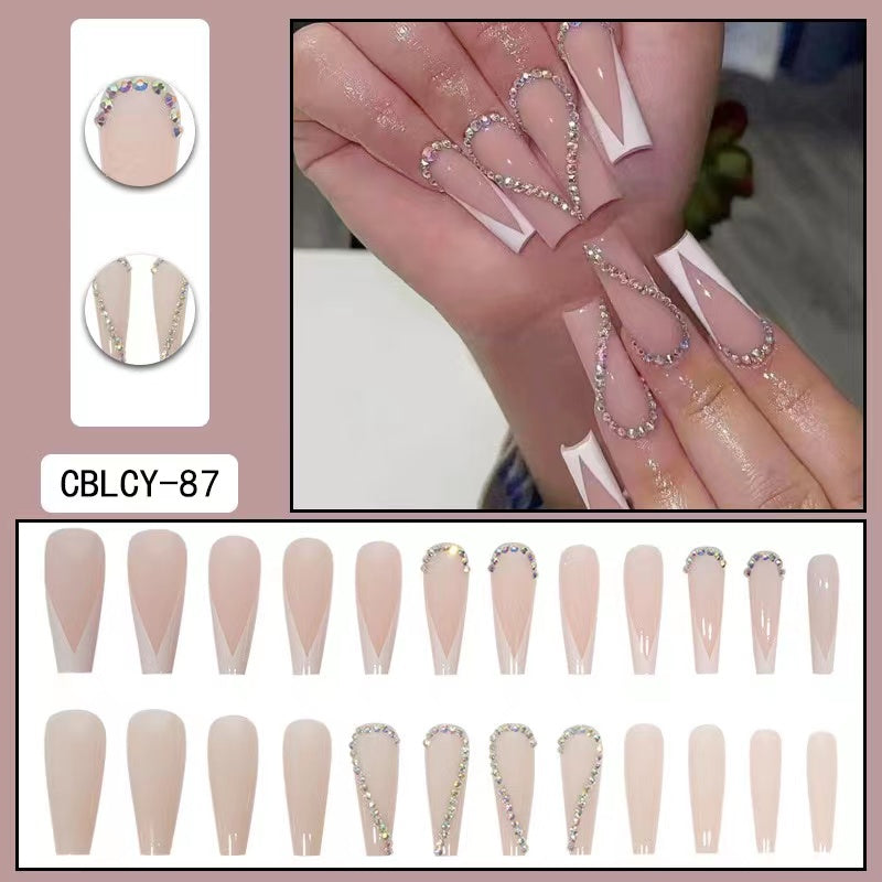 【B101】 DIY Nail Wearing nail art pieces finished