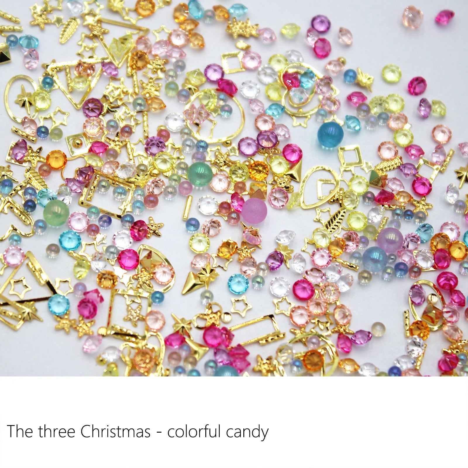 【A045】Sweet Christmas Style- DIY Nail