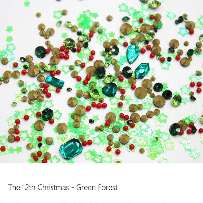 【A045】Sweet Christmas Style- DIY Nail