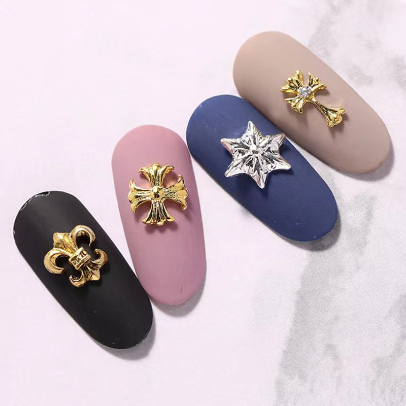 【A060】Metal Crosses  - DIY Nail